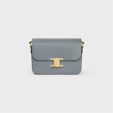 celine luggage navy blue|CLASSIQUE TRIOMPHE BAG IN SHINY CALFSKIN.